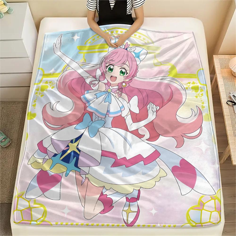 Pretty Cure Chibi Cute Blanket, Pretty Cure Fan Cozy Throw, Ideal Gift.chl 75x90cm