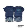 Women's Round Neck Fashion Letter Slogan Printed Top T-Shirt