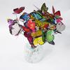 50 Stück Schmetterlingsstäbe Bunte Simulationsschmetterlinge für den Außenbereich Garten Hof Pflanze Blumentopf Frühlingsgartendekoration 25*4cm
