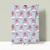 Character O-Opanchu Usagi Throw Lightweight 240g Flannel Blanket Soft Skin-friendly for Summer Cooling