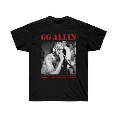 GG Allin Shirt Short Sleeve Shirt Black Unisex All Size Shirt E296