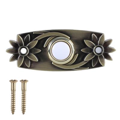 Wiring Door Bells Push Buttons Brass Lighted Press Button Wall Mounted Doorbell Switches Garage Doorbell Button