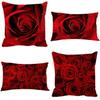 Elegant Romantic Rose Pillowcases In Soft Polyester Perfect For Home Decor And Comfort