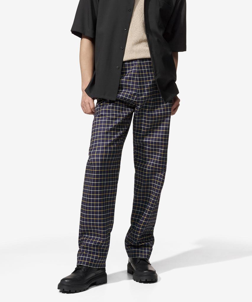 MARNI Check Cotton Wool Pants - Blumarine / Pumu0156A3Utc317Chb94
