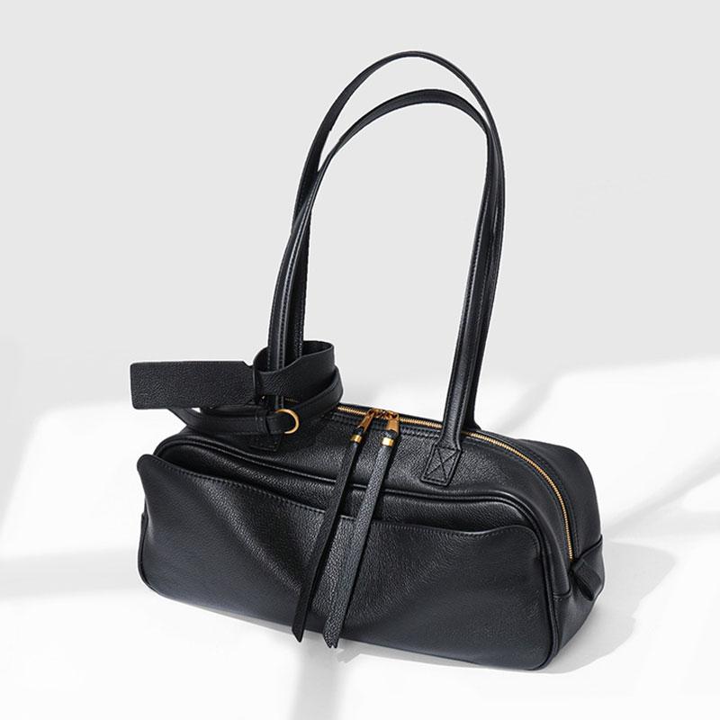 Genuine Leather Women's Bag Luxury Designer High Quality Shoulder Bag Fashi Soft Cow Leather Rectangular Bags Female Handbags
