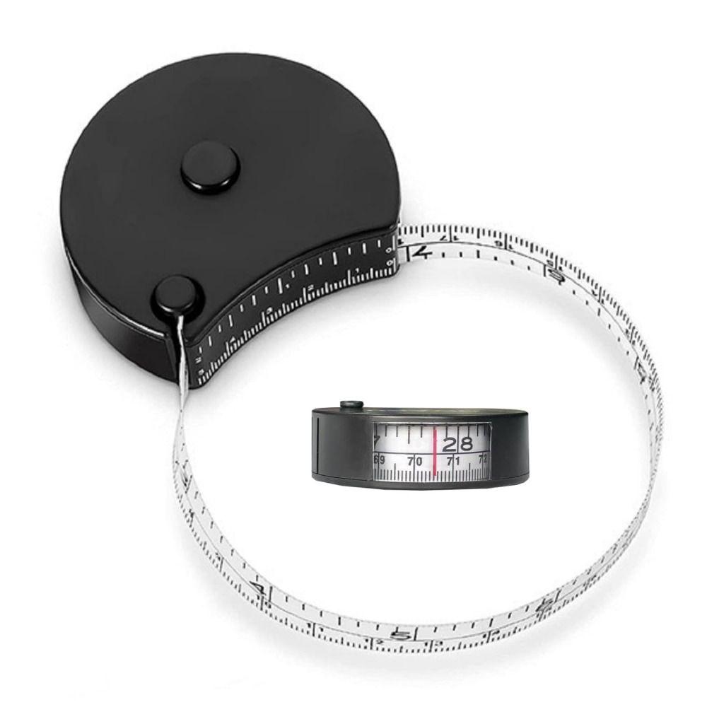 Retractable Window Reading Soft Tape Measure with Locking Pin Measurement Sewing Ruler