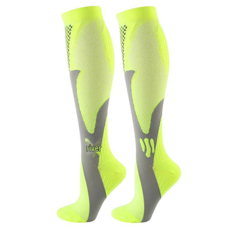 Breathable Non-slip Calf Compression Socks for Sports, Marathon, Aerobics, and Running