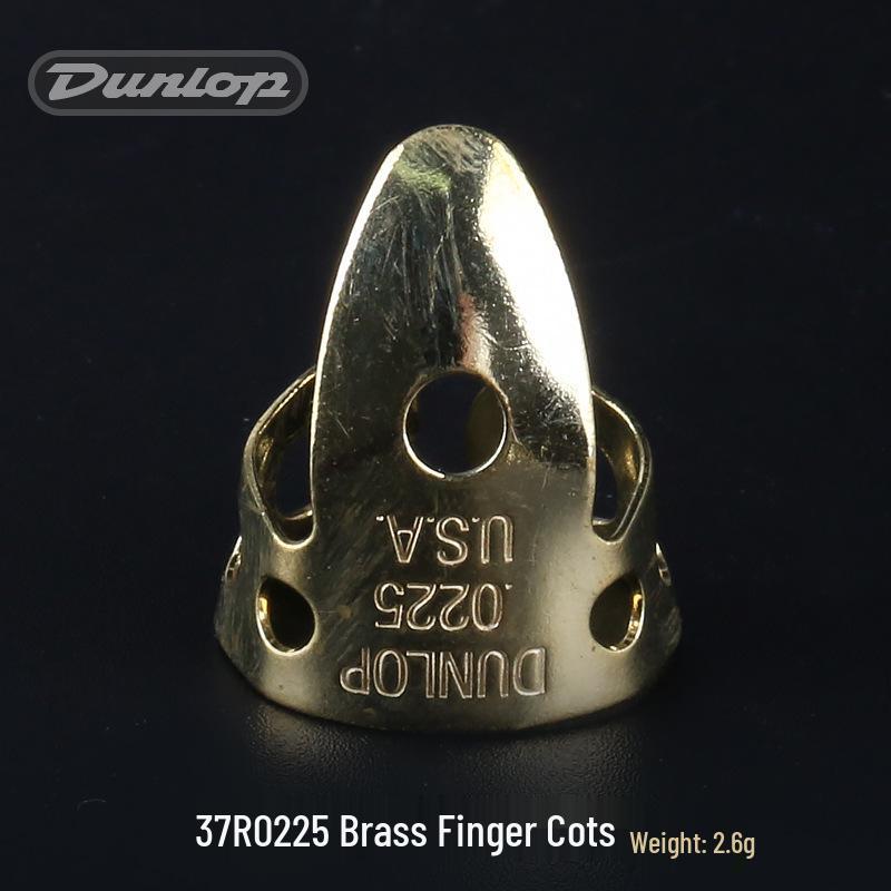 Dunlop Guitar Finger Cots - Brass/Nickel Silver Fingerstyle Picks 33R/37R (Right Hand)