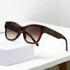 Retro Personalized Cat Eye Large Frame Women's Sunglasses Outdoor Neutral Street Photography UV400 Luxury Sunscreen Glasses