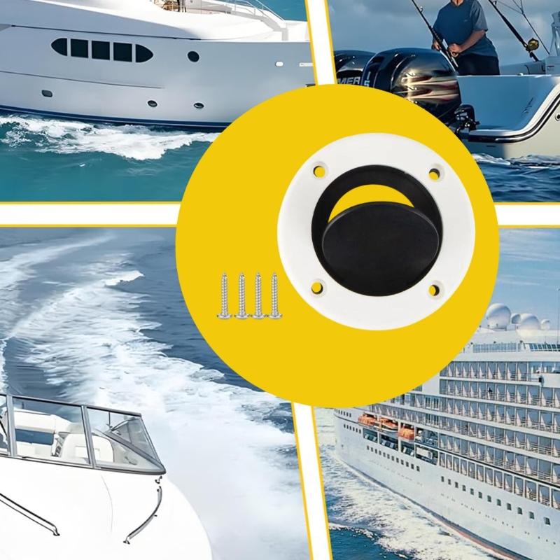 ABS Rubber Boat Drain Outlet Kit Prevents Water Backflow For Fishing Boats And Speedboats