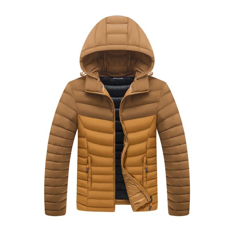 Padded-padded Men's Jacket Winter Cotton Clothes Handsome Thickened Velvet Padded Jacket Trendy Padded Clothes