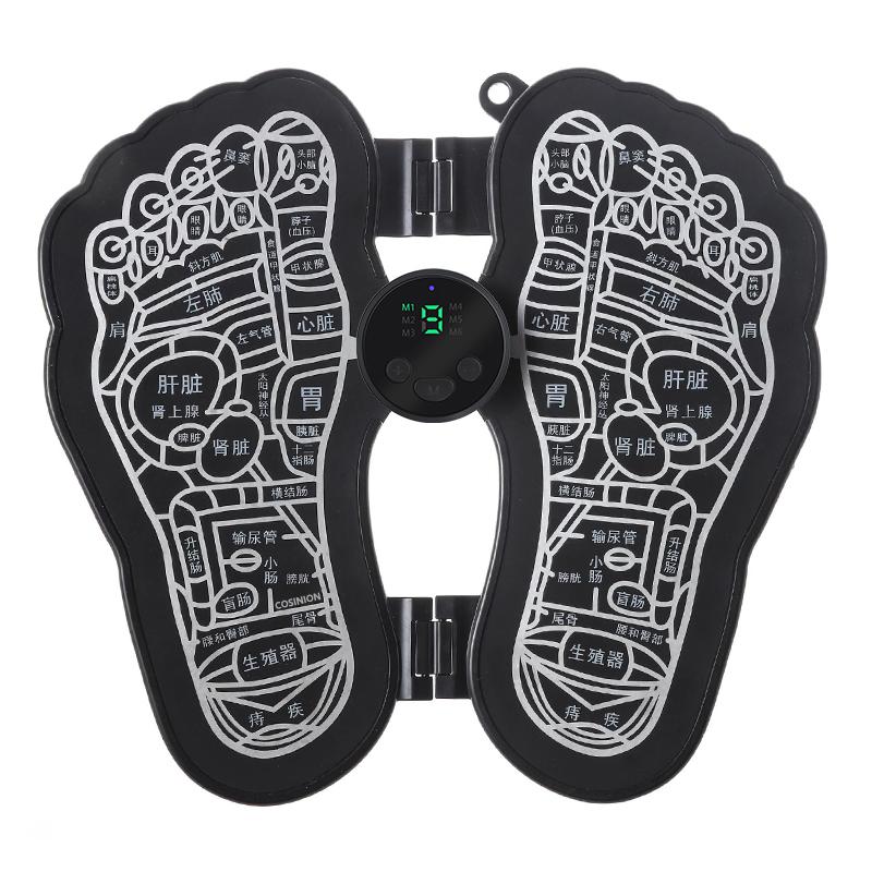 New EMS Foot Stimulator Massager Folding Portable Electric Pulse Foot Muscle Massage Improve Blood Circulation Health Care Mat