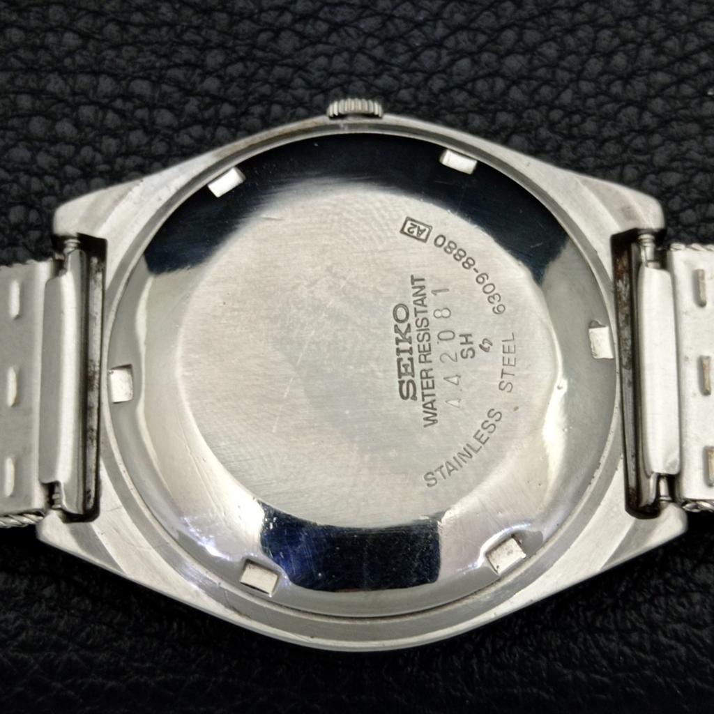 VINTAGE SEIKO AUTOMATIC 6309A JAPAN MENS BROWN COLOR DIAL WATCH A700471-5