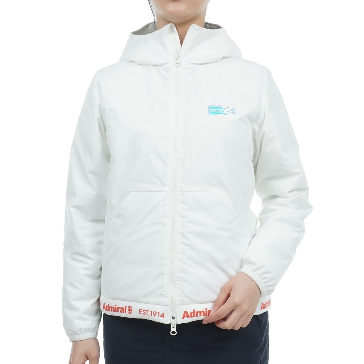 

Jacket Logo Lightweight Padded Hood Jacket ADLA376 White [Admiral Golf] Women s белый