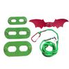 1 Set Bearded Dragon Harness Adjustable with Wings Holiday Dress Up Reptile Faux Leather Safety Harness for Christmas