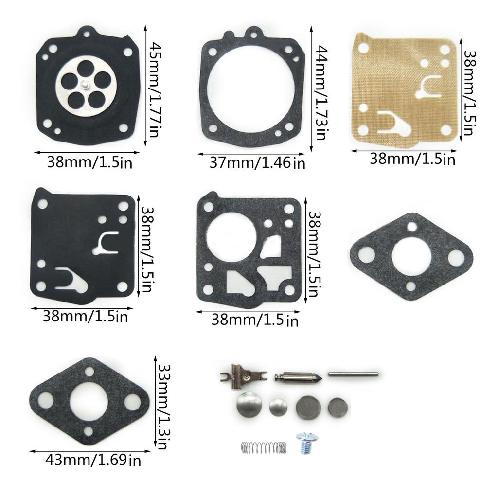 Carburetor Diaphragm Gasket Rebuild Repair Kit for RK-17 HS RK-23 HS