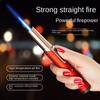 Metal Torch Windproof Lighter Refillable Pen Lighter Jet Flame Butane Lighter Kitchen BBQ Candle Camping Men's Gadget