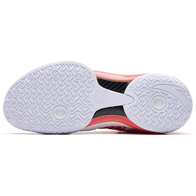 New Anta Shock Wave 4 Anti Slip Wear Resistant Low Top Basketball Shoes Orange Yellow 112231106-3