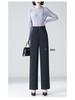 Women's High Waist Wide Leg Trousers - 2025 Spring Collection, High-End Drape, Casual Straight Leg Pants