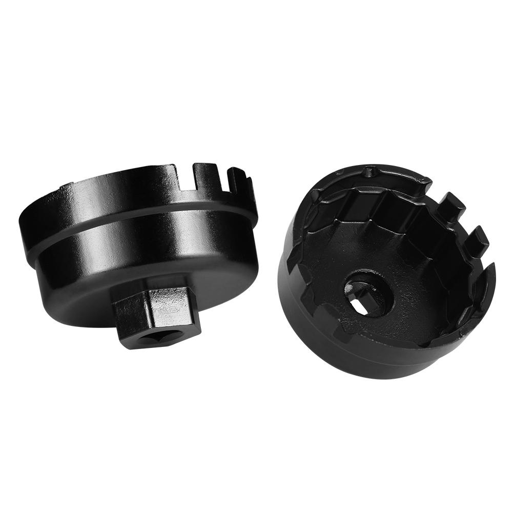 Oil Filter Cap Wrench Tool 14 Flute 3/8 Square Drive Socket Remover for Toyota  Forged Alloy Sandy Anti-Slip Finishing
