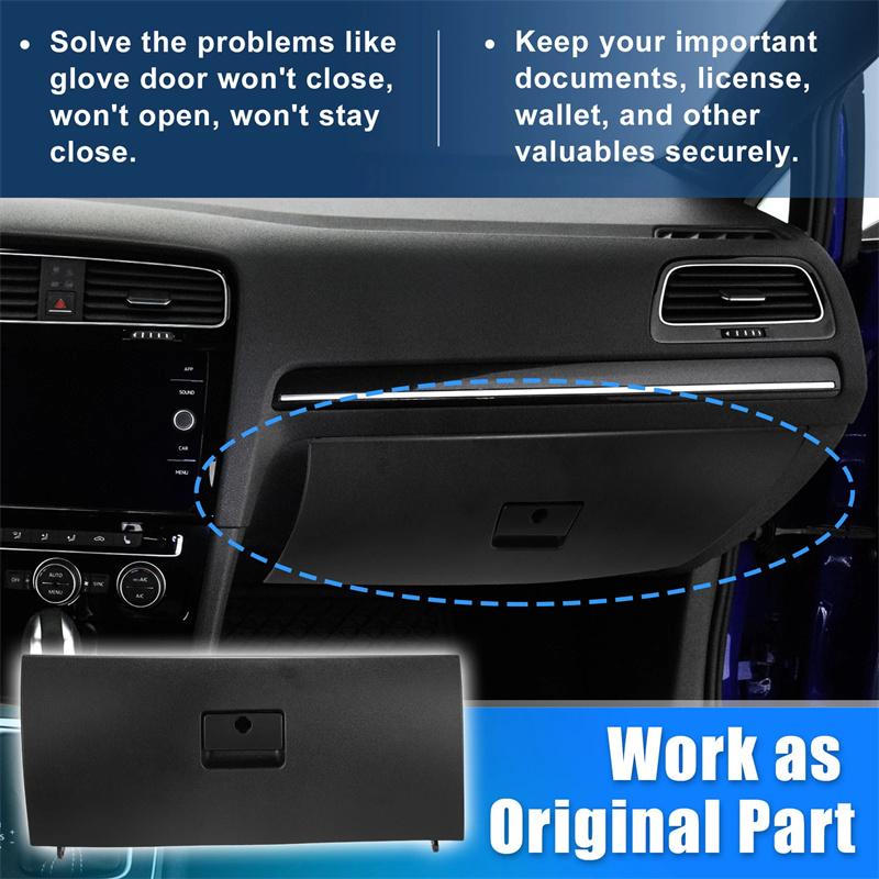 Car Console Glove Box Door Cover Plastic Glove Garbage Box Lid For Jetta A4 Mk4 Bora Wagon 1J1857121A Black Automobile Console
