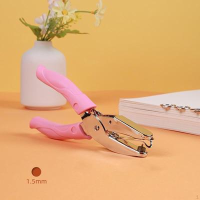 Hand Held Hole Puncher Punch Pliers, Heavy Duty Single Paper Manual Punch,