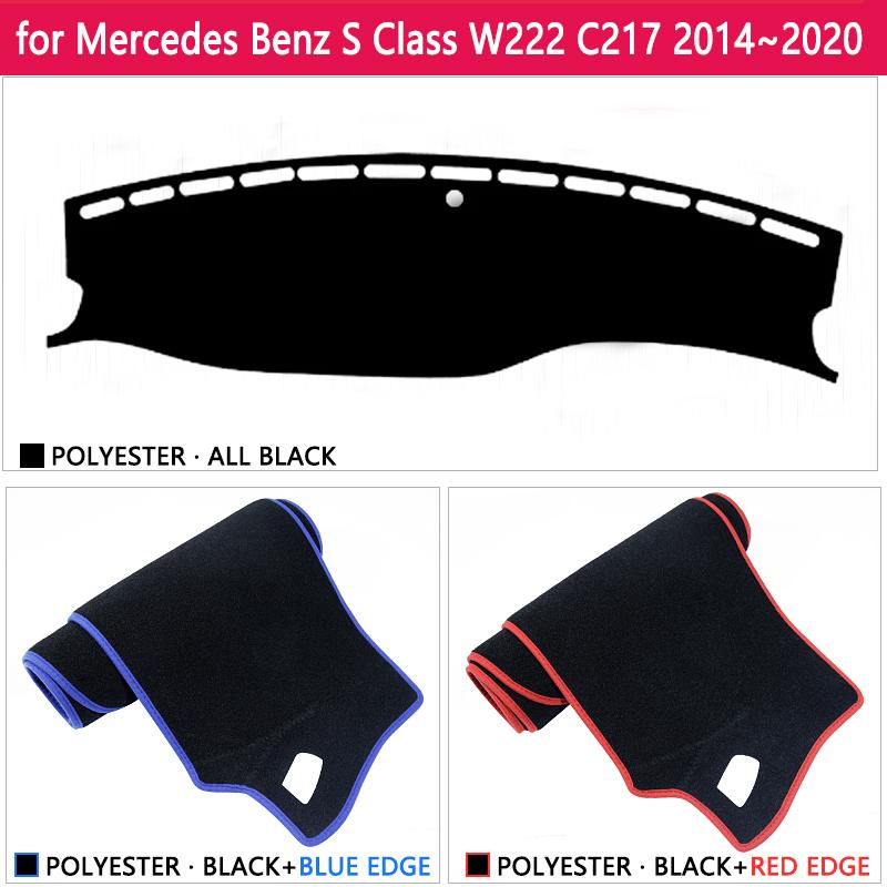 Dashboard Cover Board Mat Carpet Pad for Mercedes Benz S Class W222 C217 A217 2014~ Anti-sun Shade Cape Car Accessorie 2015