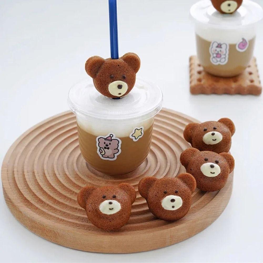 12 Cavity Muffin Cakes Mold Carbon Steel Bear Madeline Baking Tray  Baking Kictchen