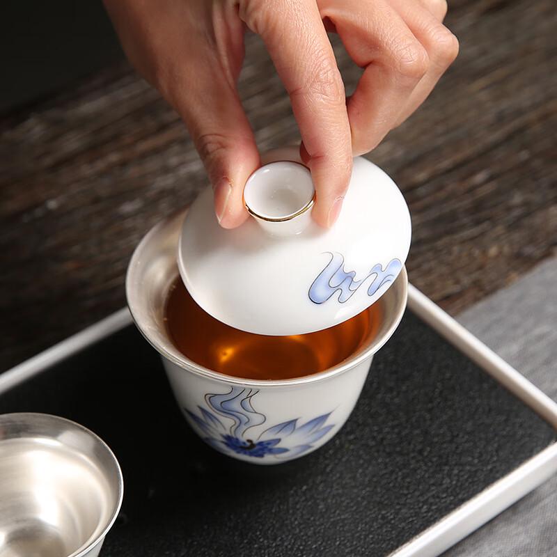 Chaxun Outdoor Portable Mutton-fat Jade Porcelain Tea Set