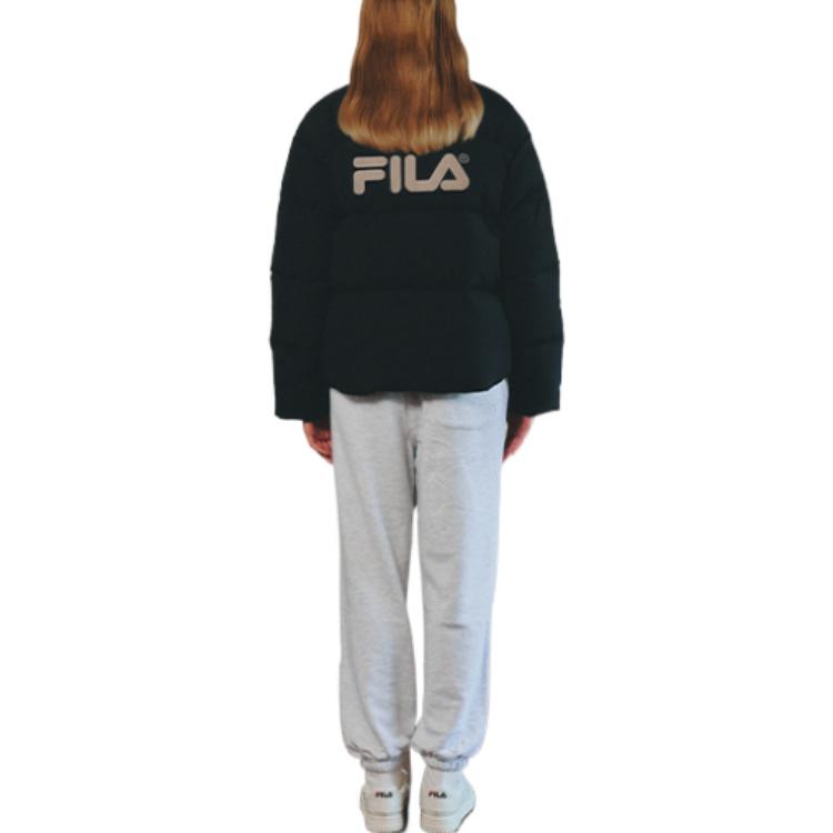 FILA Down Jackets Unisex Black Stand Collar Moderate FE2DJE6105X-BLK