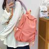 Schoolbag Schoolbag Girl Middle School Student High School College Student Korean Simple Solid Color Versatile Girl Schoolbag Light Going Out Backpack
