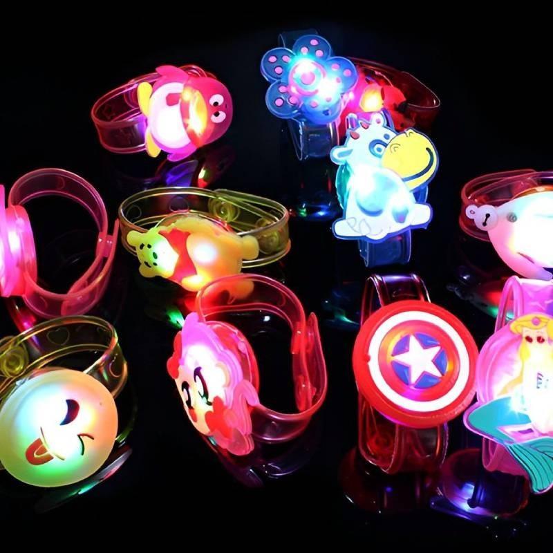 Bright Christmas Glow Bracelets Toys Stocking Stuffers Gift Birthdays Party Supplies