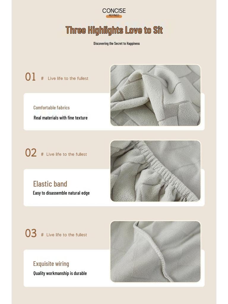 Solid Color 3D Jacquard Foldable Bean Bag Sofa Bed Cover, Non-Slip, Stain-Resistant, Armless Design