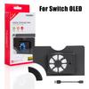 Cooling Fan OLED Accessor for Switch OLED Original Stand Game Console Dock Cooler with LED Fan USB for Nintendo Switch