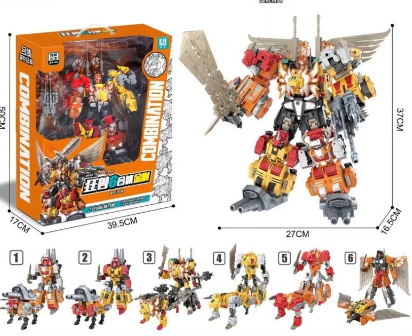 5 w 1 Transformacja Predaking Zabawki Anime Devastator KO G1 Robot Figurka Akcji Model Chłopiec Dzieci Dziecko Prezent