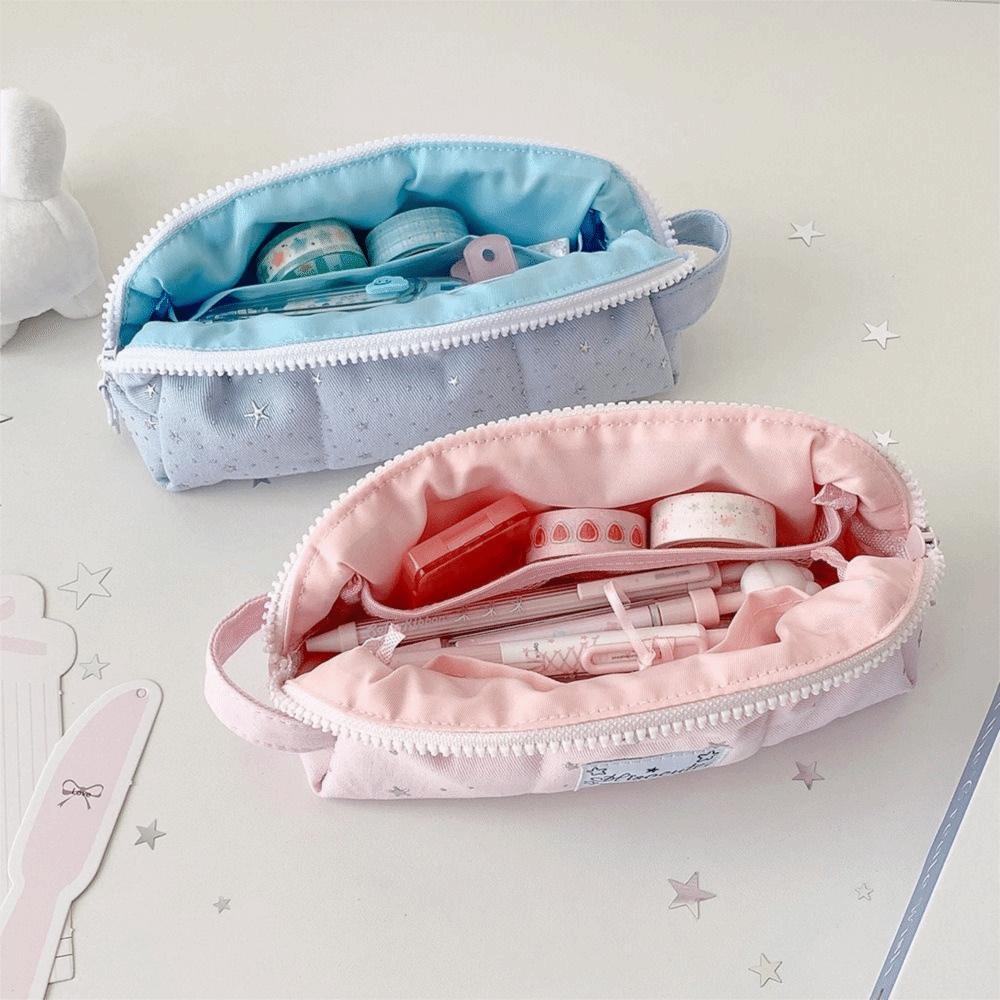 Portable Pencil Case Large Capacity Pencil Pouch Cute Pen Bag School Office Supplies
