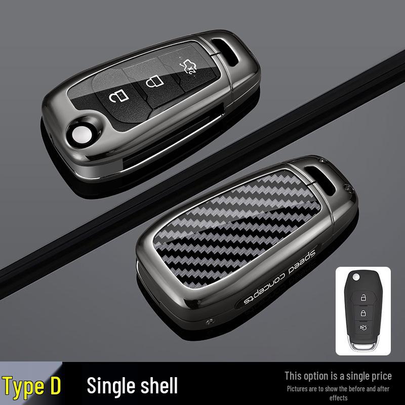 Compatible Key Case for Ford Models: Escort, Focus, Mondeo, Edge, Territory, Carnival - Premium Car Shell