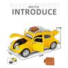 Travel Version 1/32 Beetle Alloy Classic Car Model Diecasts Metal Retro Vehicles Car Model Simulation Sound Light Kids Toys Gift