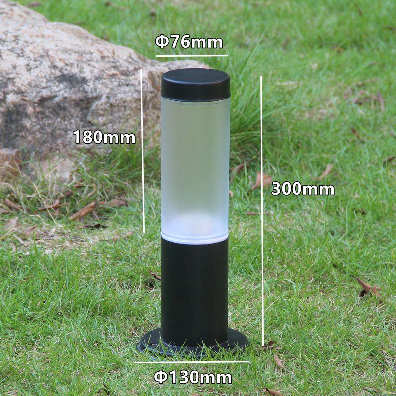 Stainless Steel LED Garden Lights - Waterproof Outdoor Cylindrical Ground Lights for Villas and Courtyards.