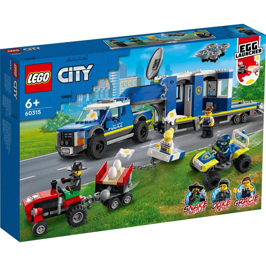 LEGO City Police Truck Command Center (Escape Edition) 60315, Toy Blocks, Police Vehicle, Boys and Girls, Ages 6 and Up