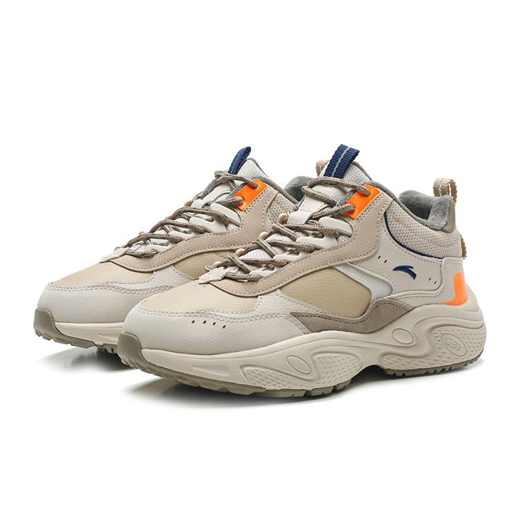 New Anta Life Collection Waterproof And Warm Low-Top Casual Shoes Men's Withered Wood Color 912348981-3