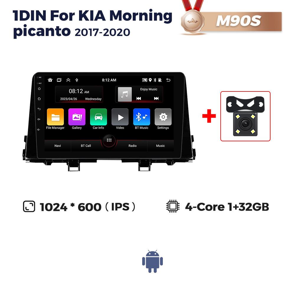 Navifly 9inch 1Din Android Car Radio Multimedia Player For KIA Morning 3 Picanto 2017-2020 GPS Stereo Wireless Carplay Auto DSP