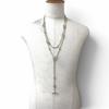 Great HERMES Necklace Chaine d'Ancre Farandole Long Silver AG925 mens Used
