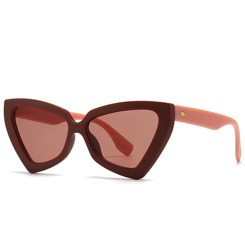 Women Fashion Retro Cat Eye Large Frame Sun Glasses Ladies Sun Shades Sunglasses For Female Outdoor Eyeglasses