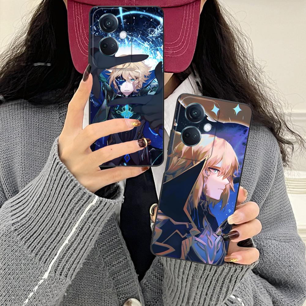 Game GI Dainsleif Phone Case for OPPO Find X9 X8 X7 X6 X5 X3 X2 Plus s Pro Ultra Lite Soft TPU Shockproof Cover