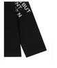 Lotaib Off-Shoulder Crack Logo Long-Sleeve - Black