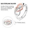 925 Silver Eternal Love Ring Women Sparkling Engagement Jewelry Classic Anniversary Gift