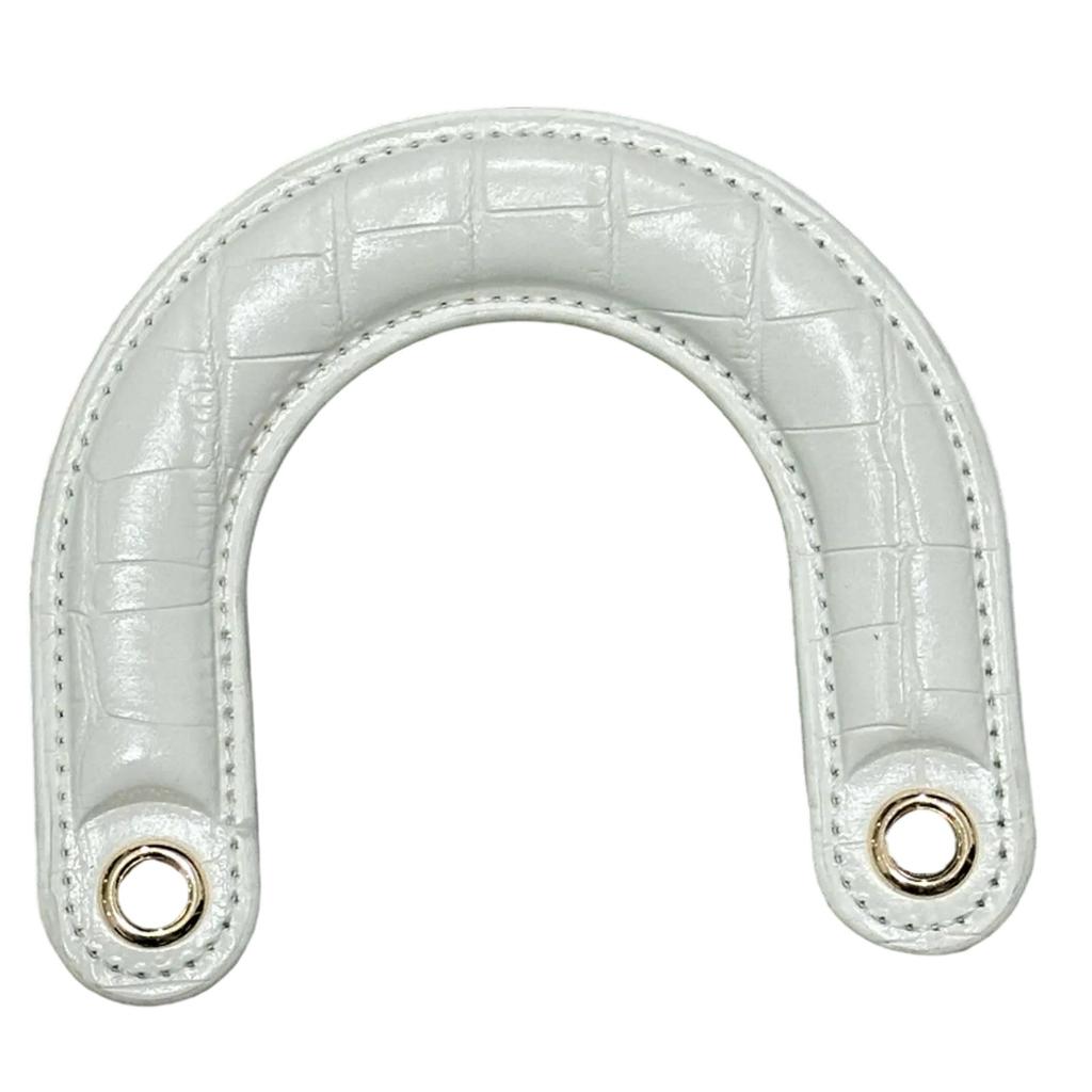 1PC PU Leather Curved Bag Handles Ergonomically Designed For Comfort and Styles For Handcrafted Bags And Everyday Use
