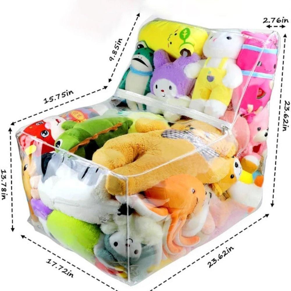High-Capacity Plush Toys Storage Pvc Storage Bag High Quality Chair Cover Home