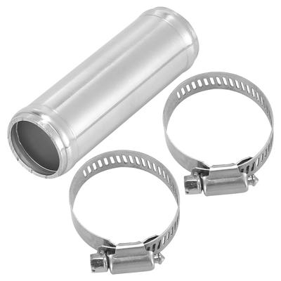 X AUTOHAUX Schlauchverbindungsrohr-Set mit 2 Klemmen Aluminiumlegierung 25mm AD 76mm Länge